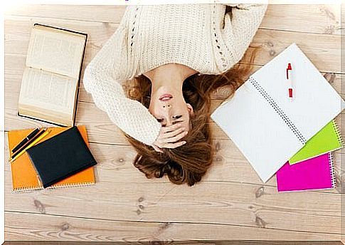 Stressed woman who needs advice from psychology