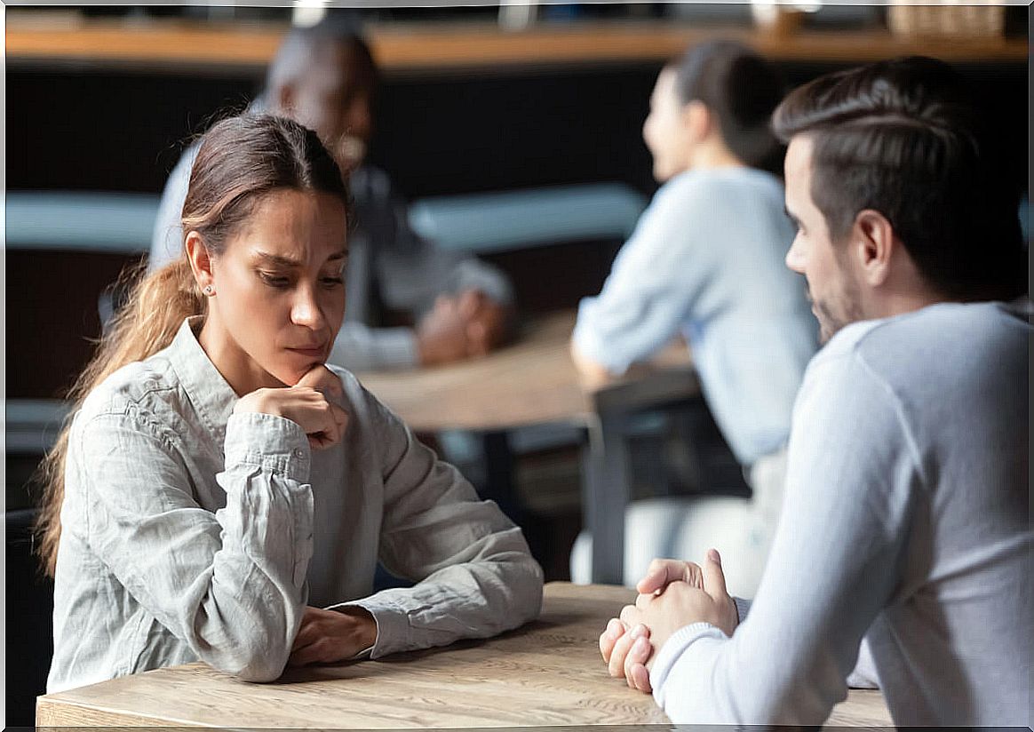 Woman talking