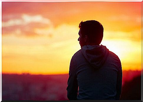 Boy looking at the horizon