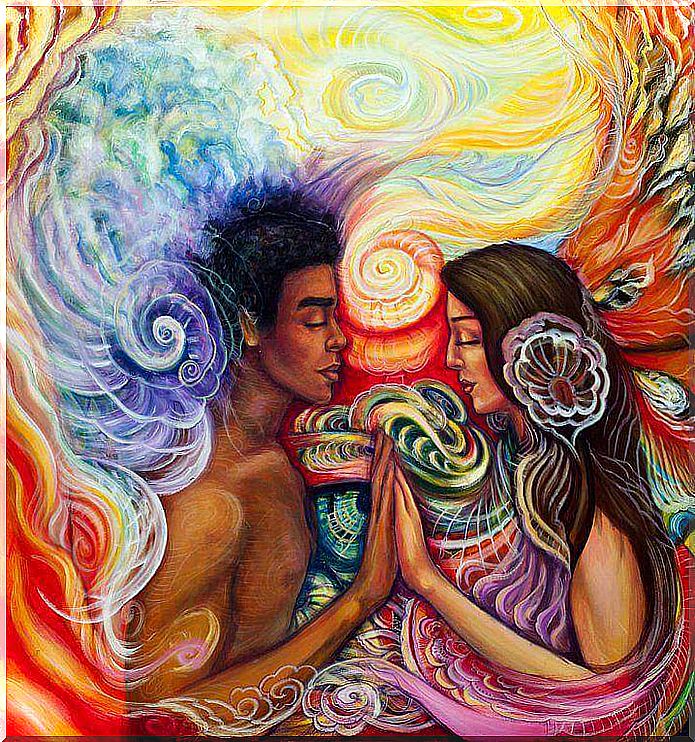 Man and woman who are soul mates 