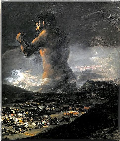 Francisco de Goya, El Coloso, a work that could have been made under the Susac syndrome